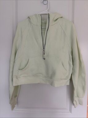 Lululemon Scuba Oversized Half- Zip Hoodie Womens XS/S - Light Mint